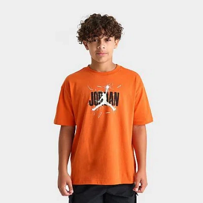 Jordan Big Kids '85 Shatter T-shirt In Orange