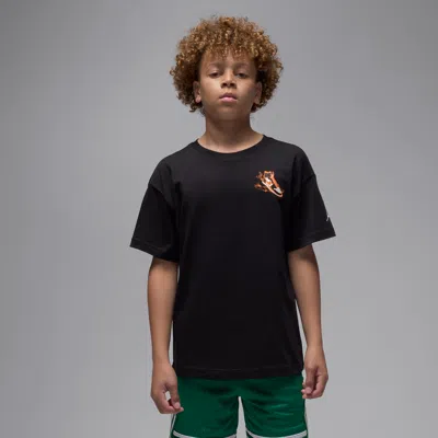 Jordan Big Kids' "air  Has Landed" T-shirt In Black