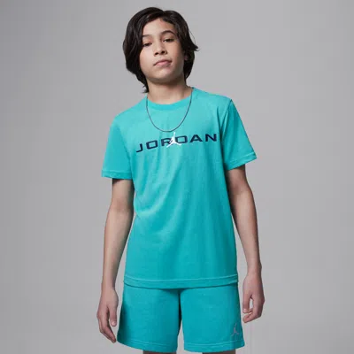 Jordan Big Kids' Air Stretch T-shirt In Green