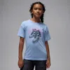 Jordan Big Kids' Aj1 Rookie T-shirt In Blue