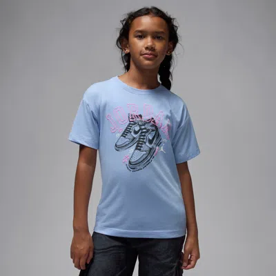 Jordan Big Kids' Aj1 Rookie T-shirt In Blue