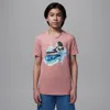 Jordan Big Kids' Aj1 Wave T-shirt In Pink