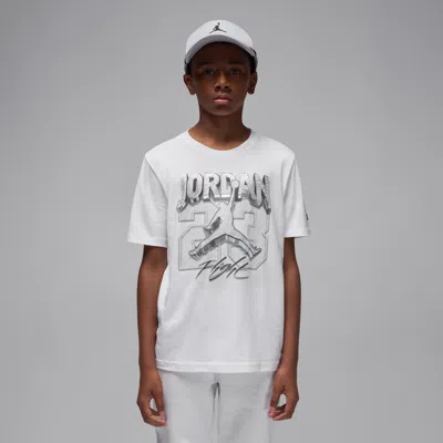 Jordan Big Kids' Aj3 Pure Money T-shirt In White
