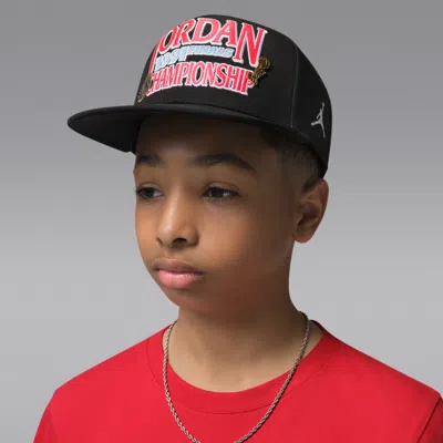 Jordan Big Kids' Aj6 Playoff Pro Cap In Burgundy