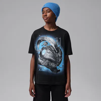 Jordan Big Kids' Ajv Mech Ball T-shirt In Black
