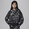 Jordan Big Kids' Brooklyn Fleece Printed Pullover Hoodie In Black