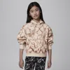 Jordan Big Kids' Brooklyn Fleece Printed Pullover Hoodie In Brown