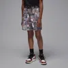 Jordan Big Kids' Brooklyn Printed Fleece Shorts In Black