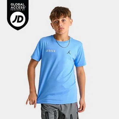 Jordan Big Kids Courtyard T-shirt In Blue