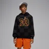 Jordan Big Kids' Deep Dish Pullover Hoodie In Black