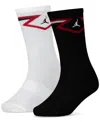 Jordan Big Kids Diamond Logo High Crew Socks, Set Of 2