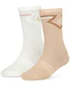 Jordan Big Kids Diamond Logo High Crew Socks, Set Of 2 (a $14.00 Value) In Coconut Milk