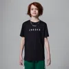 Jordan Big Kids' Embroidered Logo T-shirt In Black