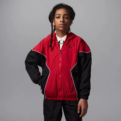 Jordan Big Kids' Essential Draft Jacket In Red