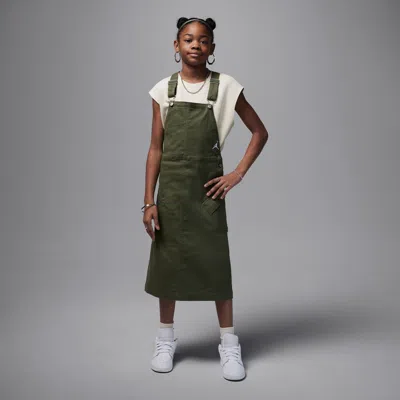 Jordan Big Kids' Essential Overall Dress In Green