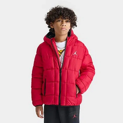 Jordan Big Kids Essentials Puffer Jacket In Red
