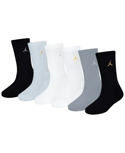 Jordan Big Kids' Everyday Essentials Crew Socks, 6-pack In Multi