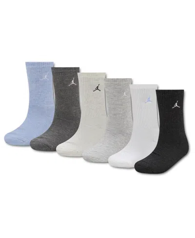 Jordan Big Kids' Everyday Essentials Crew Socks, 6-pack In Multi
