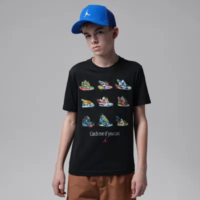 Jordan Kids' Fishing Lures Graphic Cotton Blend T-shirt In Blue