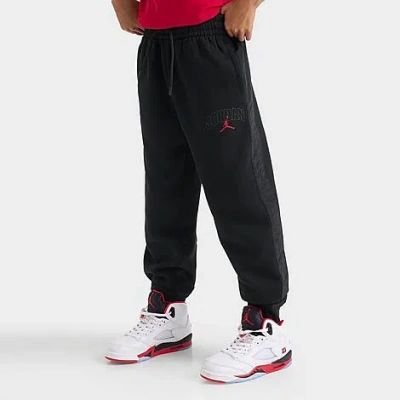 Jordan Big Kids Fleece Ripstop Jogger Pants In Black