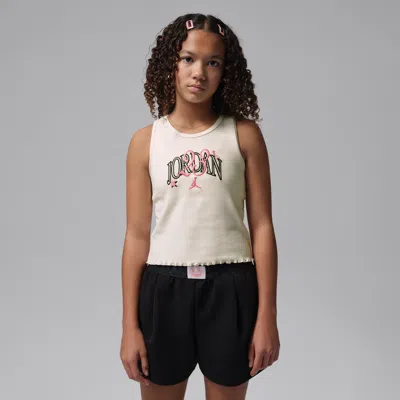 Jordan Big Kids' Flower Of Friendship Tank Top In Brown