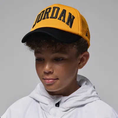 Jordan Big Kids' Foam Trucker Hat In Yellow