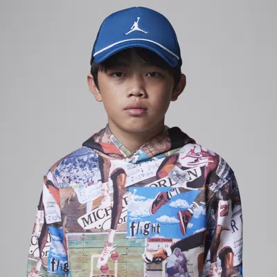 Jordan Big Kids' Jumpman Foam Trucker Hat In Blue