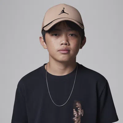 Jordan Big Kids' Foam Trucker Hat In Brown