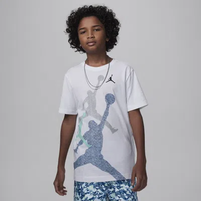 Jordan Big Kids' Gradient Stacked Jumpman T-shirt In Blue