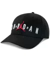 Jordan Big Kids Hrb Structured Strapback Hat In Black
