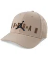 Jordan Big Kids Hrb Structured Strapback Hat In Hemp