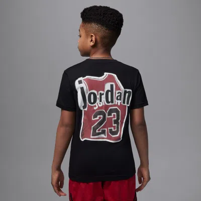 Jordan Big Kids' Jersey Collage T-shirt In Black