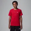 Jordan Little Boys Jumpman Air Embroidered Short-sleeve T-shirt In Red