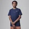 Jordan Big Kids' Jumpman Air Embroidered T-shirt In Blue