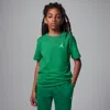 Jordan Kids' Big Boys Jumpman Air Embroidered Short Sleeve T-shirt In Pine Green