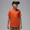 Jordan Big Kids' Jumpman Air Embroidered T-shirt In Orange