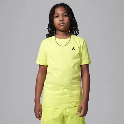Jordan Big Kids' Jumpman Air Embroidered T-shirt In Yellow