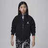 Jordan Big Kids' Jumpman High Pile Jacket In Black