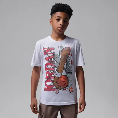 Jordan Big Kids' Jumpman Hip Rest T-shirt In Gray