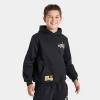 Jordan Big Kids Jumpman Stamp Pullover Hoodie In Black