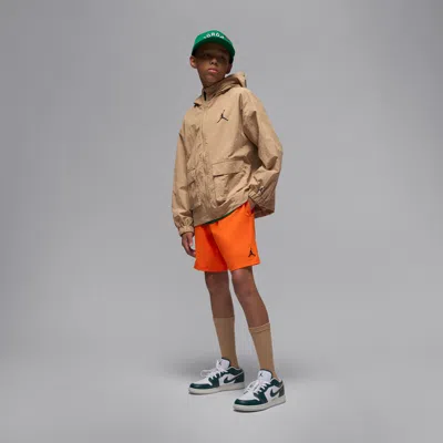 Jordan Big Kids' Jumpman Woven Play Shorts In Brown