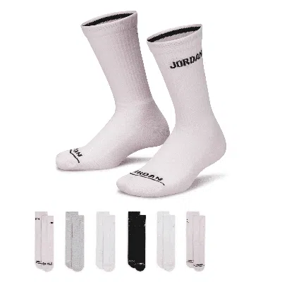 Jordan Big Kids' Legend Crew Socks (6 Pairs) In Pink