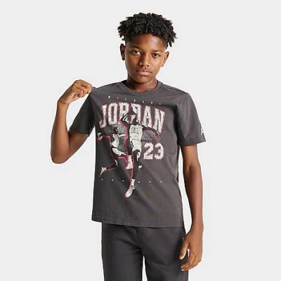 Jordan Big Kids Legend Of Flight T-shirt In Gray