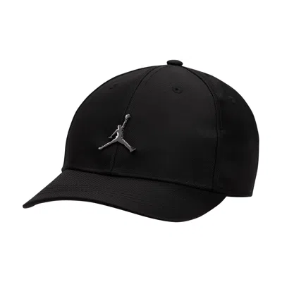 Jordan Big Kids' Metal Jumpman Curved Brim Cap In Black