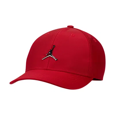 Jordan Big Kids' Metal Jumpman Curved Brim Cap In Red