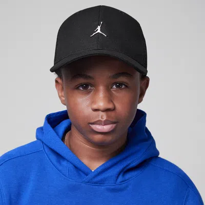 Jordan Big Kids' Metal Jumpman Trucker Hat In Black