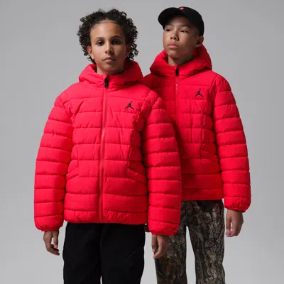 Jordan Big Kids' Midweight Active Puffer Jacket In Red
