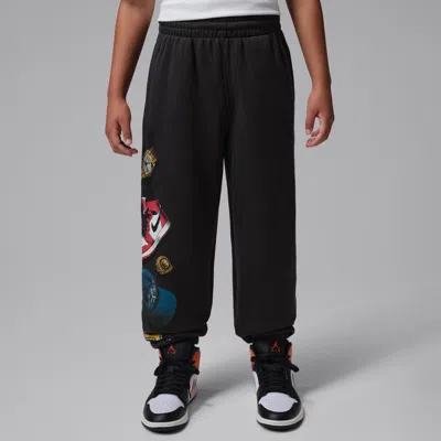 Jordan Big Kids' Mike's Flight Kit Pants In Black