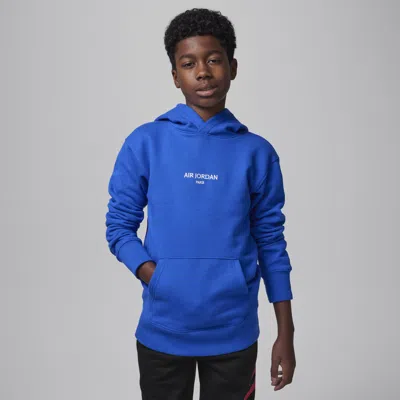 Jordan Big Kids' Mj Air  Paris Pullover Hoodie In Blue