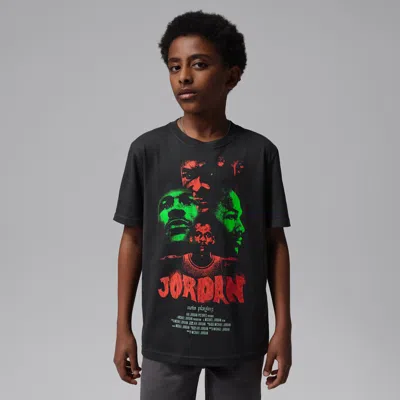 Jordan Big Kids' Movie Poster Graphic T-shirt In Black